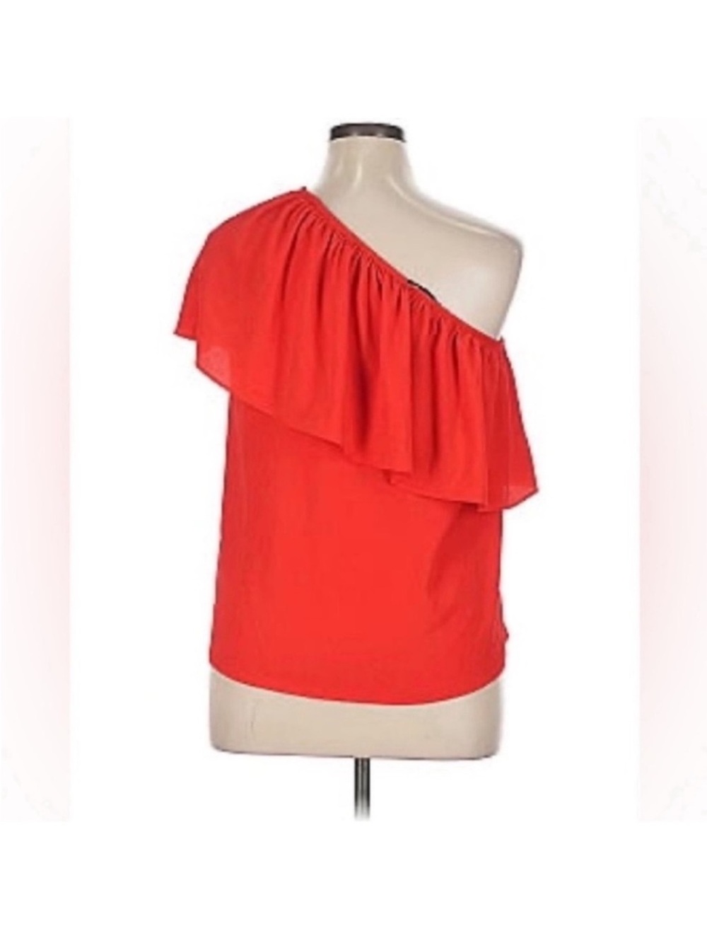 Vici Red One shoulder Top/Blouse/Shirt Sz S